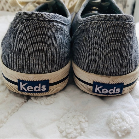 Keds Kickstart Women’s Blue Chambray Stripe 8.5 - Picture 10 of 12